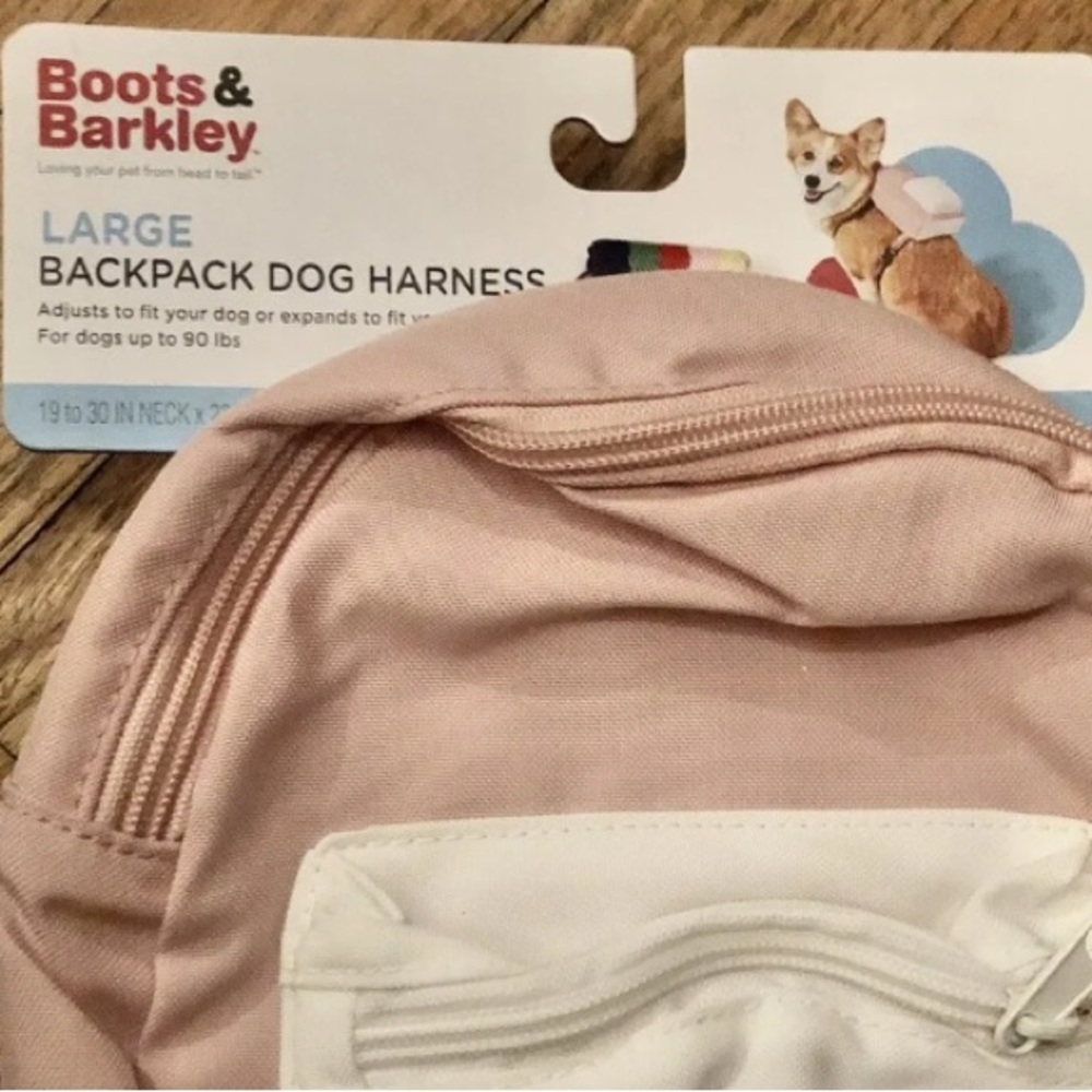 Boots & Barkley Backpack Adjustable Dog Harness PINK NEW Medium or Small Choose! - Picture 9 of 12